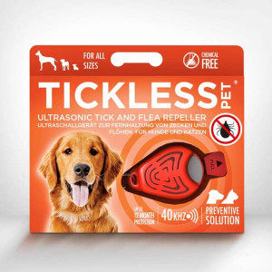 TICKLESS PET ORANGE ultraskaņas ērču atbaidīšanas ierīce dzīvniekiem